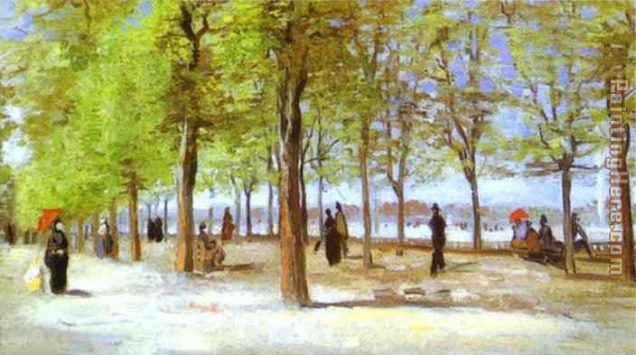 In the Jardin du Luxembourg painting - Vincent van Gogh In the Jardin du Luxembourg art painting